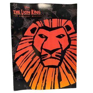 Disney The Lion King Broadway Musical Program 1997 Theater